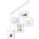 Umbra Exhibit Picture Gallery Set White Photo Frame 79x70cm