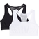 H&M Seamless Tops 2-pack - Black/White (0659808003)
