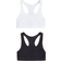 H&M Seamless Tops 2-pack - Black/White (0659808003)