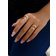 Shein 2pcs/Set Simple Double Layered Letter V Shaped Open Ring For Women