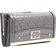 River Island Patent Ri Monogram Panelled Purse - Grey