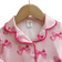 Shein Baby Girls Sweet And Simple Bow Pattern Lapel Buttoned Ruffles Decoration Long Sleeves - Comfortable