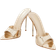 PrettyLittleThing Mirrored Point Toe - Gold