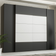 Zipcode Design Debarr 4 Door Sliding Black/White Wardrobe 270.3x210.5cm