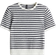 H&M Fine-Knit T-shirt - Cream/Striped