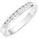 Beaverbrooks Half Eternity Ring - White Gold/Diamonds