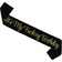 Shein 1pc It's My Birthday Ribbon Sash For Women And Men Black
