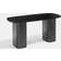OHS Madison Ribbed Black Coffee Table 40x85cm