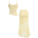 Shein Girlism Teen Girl Resort & Wedding Lace Asymmetric Hem Top And Low Waist Fishtail Ruffle Asymmetrical Hem Skirt Set