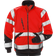 Fristads 7426 SHV High Vis Sweatshirt Jacket - Red/Black