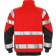Fristads 7426 SHV High Vis Sweatshirt Jacket - Red/Black