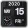 Karlsson Mini Flip White Wall Clock 24.5cm