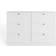 Fwstyle 6 Drawers Matt White Chest of Drawer