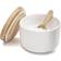 Cook & Baker Saltkar Med Ske Og Låg Ø 10 x H 8 cm Saltskål 10cm
