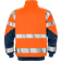 Fristads 7426 SHV High Vis Sweatshirt Jacket - Orange/Navy