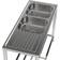 Borough Wharf U110621912 Double Compartment Commercial Sink