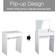 Homcom Multi-Purpose White Dressing Table 40.2x60.2cm 2pcs