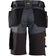 Snickers Workwear 6151 AllroundWork Stretch Loose Fit Work Shorts Holster Pockets - Steel Grey/Black