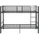vidaXL 287910 Black Bunk Bed 90X200cm