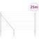 vidaXL Field Fence Galvanised Steel 120cm H x 2500cm W