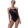 Speedo Medley Logo Medalist Swimsuit - Black Peach