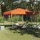 vidaXL Canopy Tent Orange 300 x 300 x 227 236 245 cm