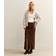New Look Satin Midi Skirt - Dark Brown