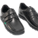 Kickers Junior Boy's Fragma Twin Vel Leather - Black