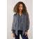 Wallis Floral Tie Neck Shirred Blouse - Navy