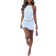 Shein Women's 2 Piece Outfits Smocked Mini Skirt Set - White