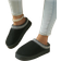 Shein Unisex Casual Comfy Solid Color Slippers - Black