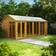 Power Sheds 18x8ft Timber Tongue & Groove Apex Summerhouse U003674047 (Building Area )