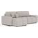 Ebern Designs 3-Piece Corner Sectional Brown Sofa 233cm 3pcs 4 Seater