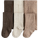 H&M Tights 3-pack - Dark Brown/Beige (1081651020)