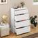 Metro Lane Wood White Chest of Drawer
