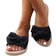 Shein Women's Bowknot Decor Slide Sandals - Black
