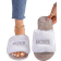 Shein Women's Open Toe House Slippers - White