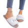 Shein Women's Open Toe House Slippers - White