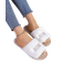 Shein Women's Open Toe House Slippers - White