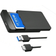 Shein HDD SSD Case 2.5'' SATA To USB 3.1 10Gbps Hard Drive Enclosure For SSD Disk HDD Box USB-C 3.1 Gen 2 Case HD External HDD Enclosure