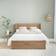 Happy Beds Olden Oak Winged Double 160 x 210cm