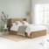 Happy Beds Olden Oak Winged Double 160 x 210cm