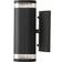 Konstsmide Modena Black Wall Flush Light 8.5cm