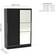 Birlea Lynx Black Wardrobe 132x196cm