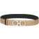 Ferragamo Reversible and Adjustable Gancini belt - New Bisque/Black