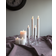 Star Trading Dinner Flamme White LED Candle 15cm 2pcs