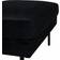 Venture Home Zoom Velvet Black Pouffe 47cm