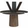 Skovby SM33 Spisebord Ø123 cm Lakeret Valnød Sort Spisebord 149cm
