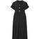 Yours Curve Ribbed Frill Midaxi Dress - Black