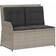 vidaXL with Cushion Light Grey Garden Bench